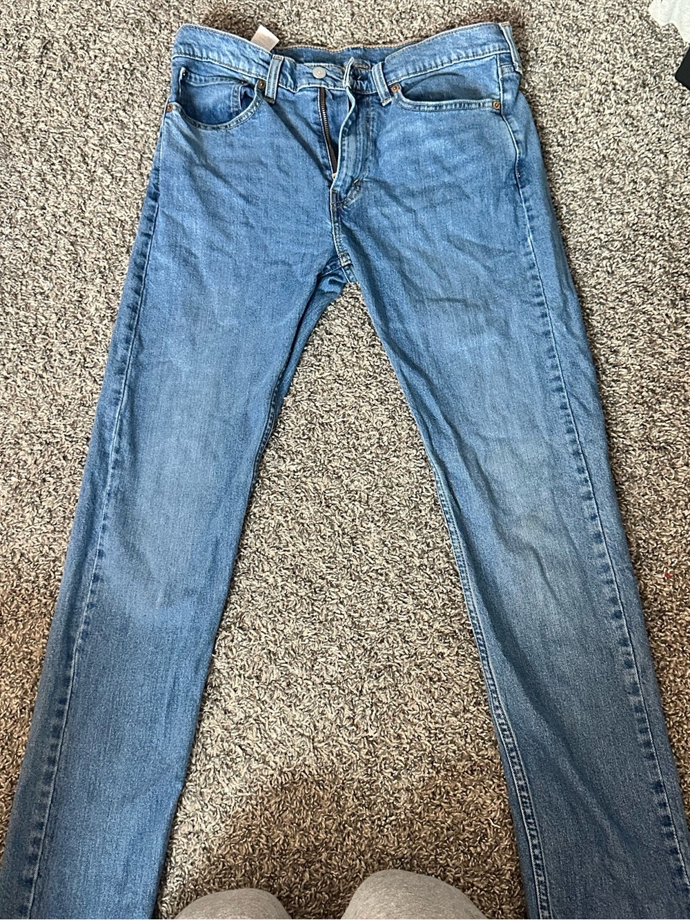 Levi's Men's Slim Straight Jeans - Light Blue Denim